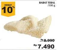 Promo Harga Babat Tebal per 100 gr - Giant