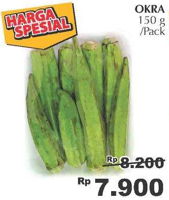 Promo Harga Okra 150 gr - Giant