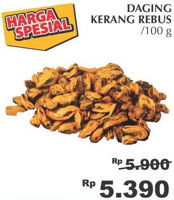 Promo Harga Daging Kerang Rebus per 100 gr - Giant