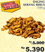 Promo Harga Daging Kerang Rebus per 100 gr - Giant