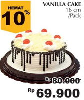 Promo Harga Vanilla Cake 16 Cm  - Giant