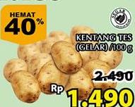 Promo Harga Kentang Tes per 100 gr - Giant