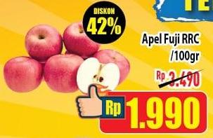 Promo Harga Apel Fuji RRC per 100 gr - Hypermart