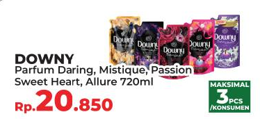 Promo Harga DOWNY Parfum Collection Daring, Mystique, Passion, Sweetheart, Allure 720 ml - Yogya