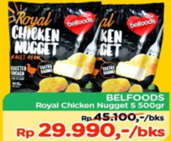 Promo Harga BELFOODS ROYAL Chicken Nugget S 500 gr - TIP TOP