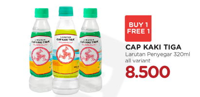 Promo Harga CAP KAKI TIGA Larutan Penyegar All Variants 320 ml - Watsons