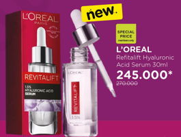 harga loreal serum hyaluronic acid