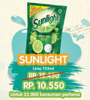 Promo Harga SUNLIGHT Pencuci Piring Lime 755 ml - Yogya