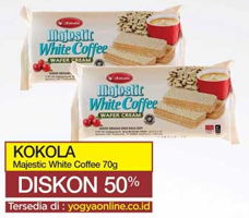 Promo Harga KOKOLA Majestik Wafer Cream White Coffee 70 gr - Yogya
