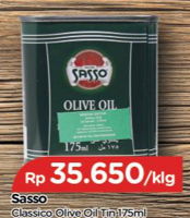 Promo Harga SASSO Classico Olive Oil 175 ml - TIP TOP