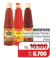 Promo Harga INDOFOOD INDOFOOD Sambal/Saus Tomat 275ml - Lotte Grosir