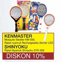 Promo Harga KENMASTER KENMASTER/SHINYOKU Raket Nyamuk - Yogya