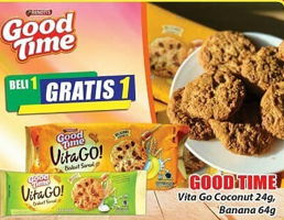 Promo Harga GOOD TIME Vita Go! Coconut, Banana 24 gr - Hari Hari