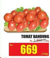 Promo Harga Tomat Bandung per 100 gr - Hari Hari
