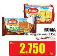 Promo Harga ROMA Malkist Crackers 135 gr - Hari Hari