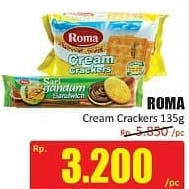 Promo Harga ROMA Cream Crackers 135 gr - Hari Hari