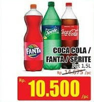 Promo Harga Coca Cola/Fanta/Sprite 1500 ml - Hari Hari