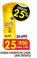 Promo Harga SUNSILK Shampoo Jenis Tertentu 340 ml - Superindo