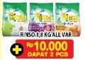 Promo Harga RINSO Detergen Bubuk All Variants 1800 gr - Hypermart