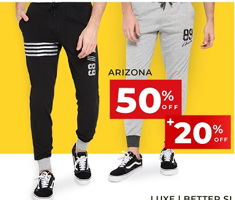 Promo Harga ARIZONA Men Long Jogger LIS ARZSMPG PK77 M71 - Carrefour
