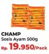 Promo Harga CHAMP Sosis Ayam 500 gr - Yogya