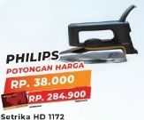 Promo Harga PHILIPS HD 1172 | Dry Iron - Yogya