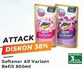 Promo Harga ATTACK Fresh Up Softener All Variants 800 ml - Yogya