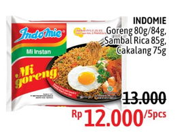 Promo Harga INDOMIE INDOMIE Mi Goreng 85gr/80gr/75gr - Alfamidi
