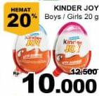 Promo Harga KINDER JOY Chocolate Crispy Boys, Girls 20 gr - Giant
