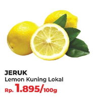 Promo Harga Jeruk Lemon Lokal per 100 gr - Yogya
