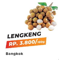 Promo Harga Lengkeng Bangkok per 100 gr - Yogya