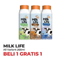 Promo Harga MILK LIFE Fresh Milk All Variants 200 ml - Yogya