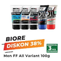 Promo Harga BIORE MENS Facial Foam All Variants 100 gr - Yogya