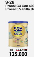 Promo Harga S26 Procal Gold Susu Pertumbuhan 400 gr - Alfamart