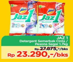 Promo Harga ATTACK Jaz1 Detergent Powder Semerbak Cinta, Pesona Segar 1700 gr - TIP TOP
