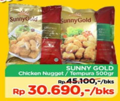 Promo Harga SUNNY GOLD Chicken Nugget/ Tempura 500 gr - TIP TOP