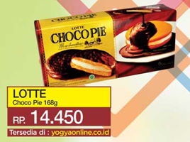 Promo Harga LOTTE Chocopie Marshmallow 168 gr - Yogya
