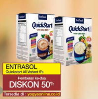 Promo Harga ENTRASOL QuickStart Sereal All Variants 5 pcs - Yogya