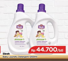 Promo Harga SLEEK BABY Laundry Detergent 1200 ml - TIP TOP