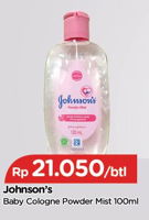 Promo Harga JOHNSONS Baby Cologne Powder Mist 100 ml - TIP TOP