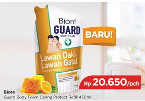 Promo Harga BIORE Guard Body Foam Caring Protect 450 ml - TIP TOP