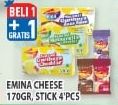 Promo Harga EMINA Cheese 170gr / Stick 4pcs - Hypermart