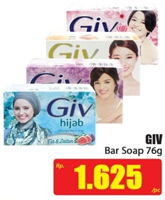 Promo Harga GIV Bar Soap 76 gr - Hari Hari