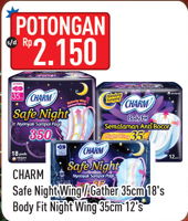 Promo Harga CHARM CHARM Safe Night/Body Fit Night - Hypermart