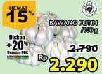 Promo Harga Bawang Putih per 100 gr - Giant