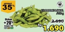 Promo Harga Edamame per 100 gr - Giant
