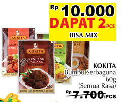 Promo Harga KOKITA Bumbu All Variants per 2 pcs 60 gr - Giant