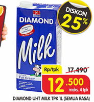 Promo Harga Diamond Susu Cair Kemasan Botol Terbaru Minggu