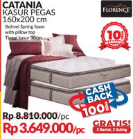 Promo Harga FLORENCE Catania Mattress 160x200cm - Courts