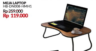 Promo Harga COURTS Meja Laptop HB-DN008-HMH1 - Courts